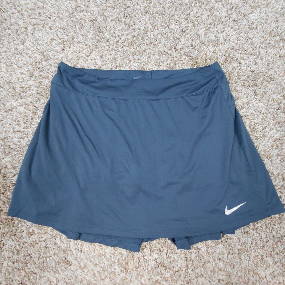 Nike Dri-FIT Skort Women’s Medium Gray Running Tennis Golf Skirt Lined Liner
